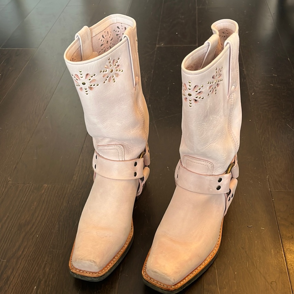 Pink Frye Boots